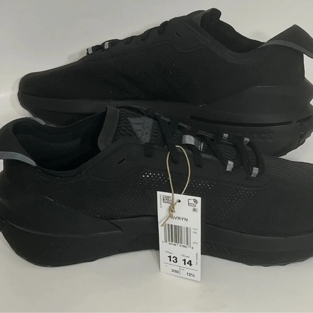 Adidas Avryn Core Black Carbon' Mesh Running Sneaker Shoes‎